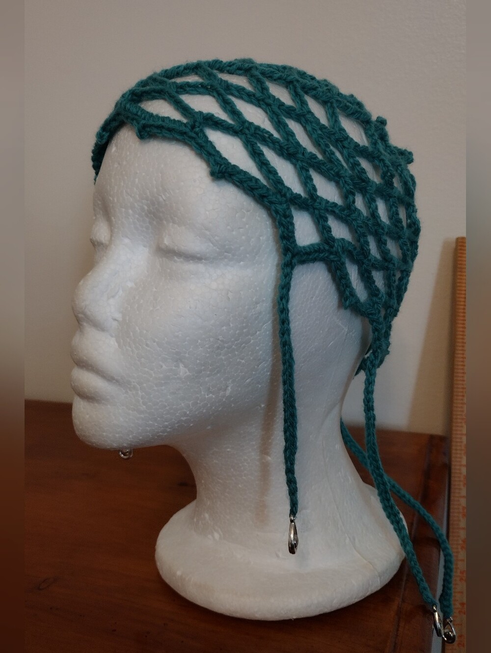 Handmade Crochet Decorative Mesh Hat